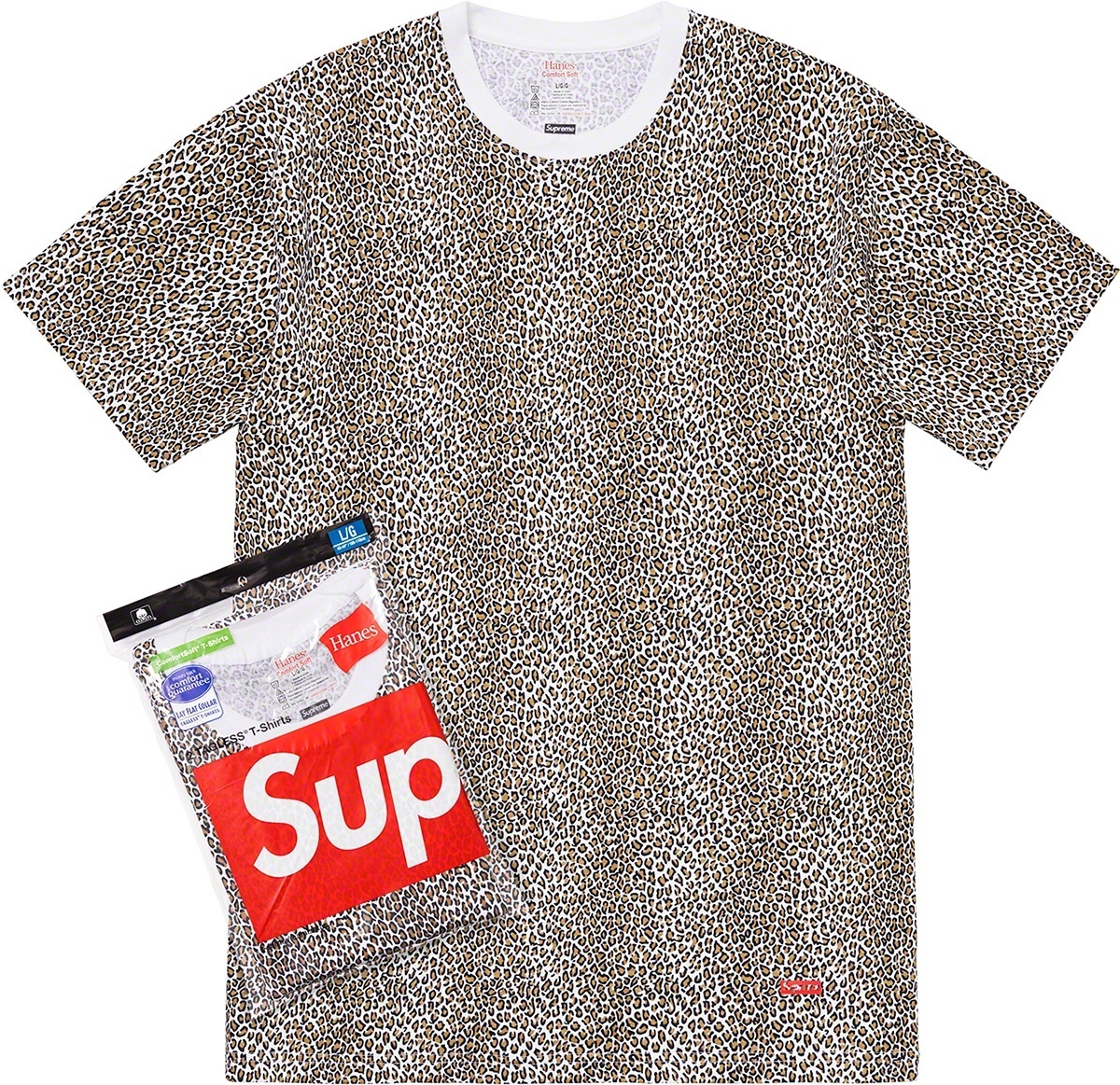 Supreme®/Hanes® Leopard Tagless Tees (2 Pack)